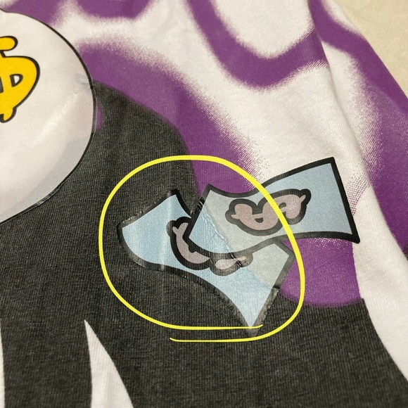 Genuine Merchandise Short Sleeve Tee with Simpsons Style Graphic - Some Wear - Picture 9 of 13